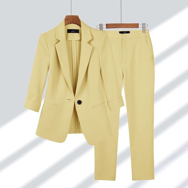 Timeless-Chic Blazer & Trousers