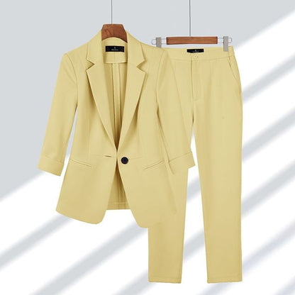 Timeless-Chic Blazer & Trousers