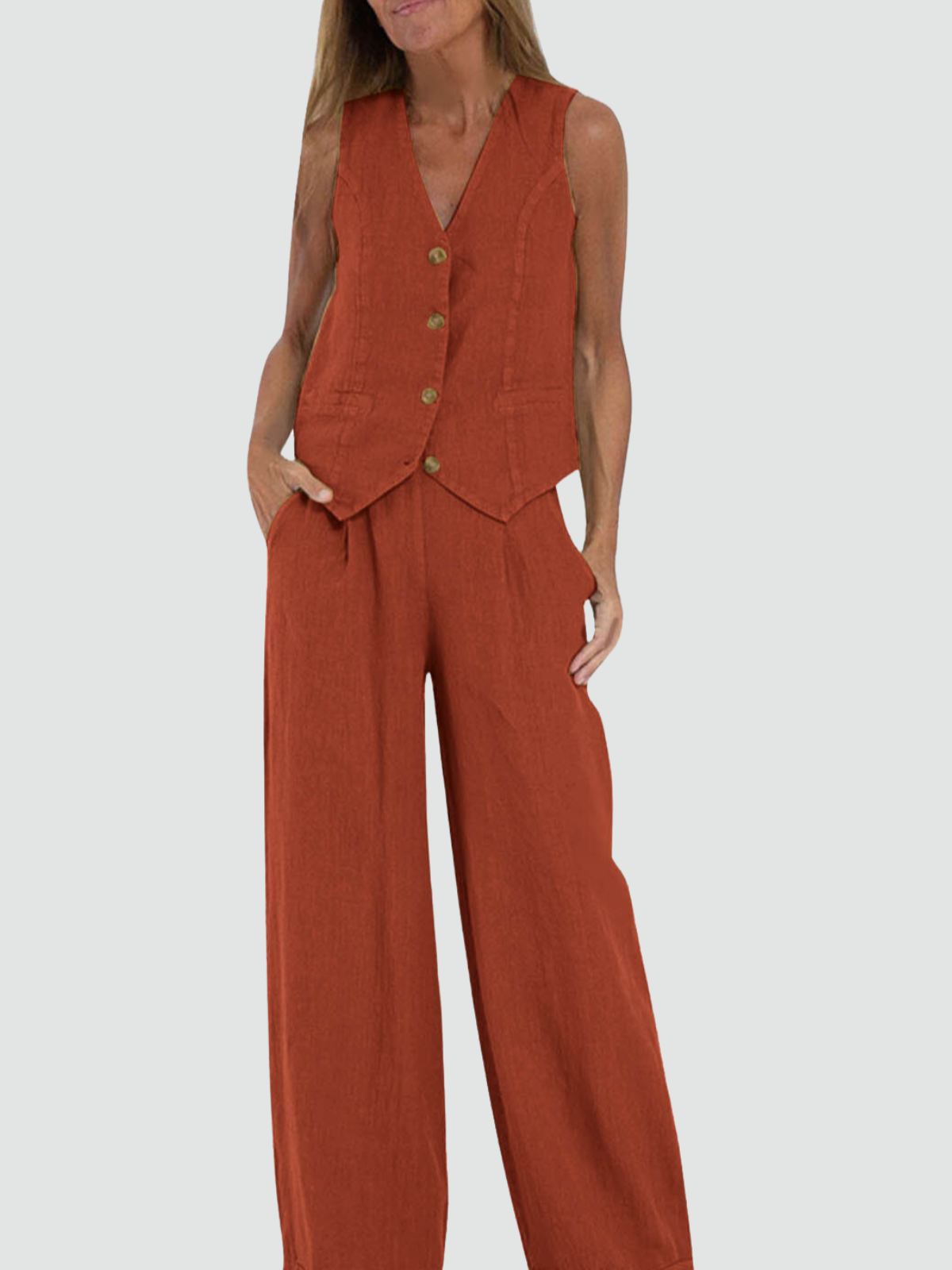 Effortless Chic Cotton-Linen Set