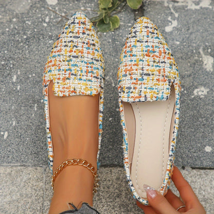 Easy-Care Plaid Flats