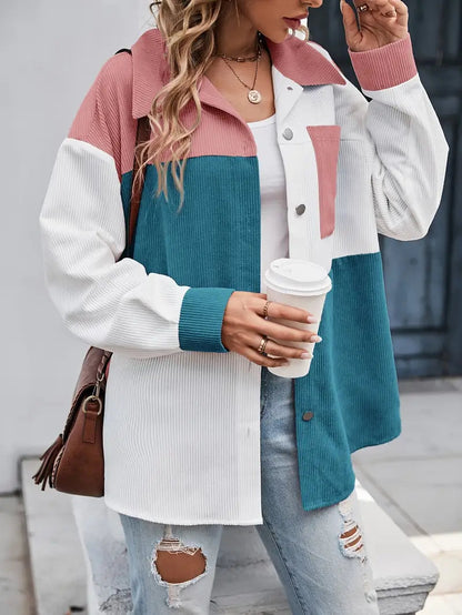 Colour-Block Easy-Care Blouse