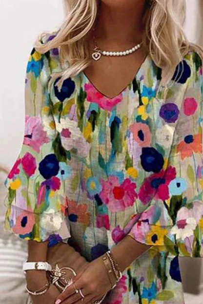 Effortless Floral Shift Dress