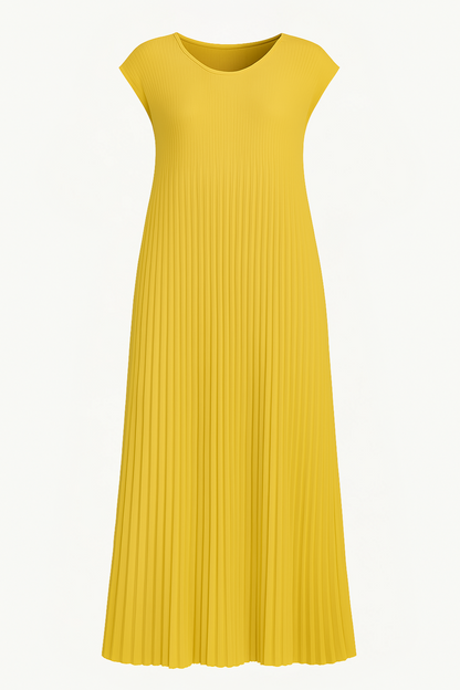 Flowy Pleated Maxi Dress
