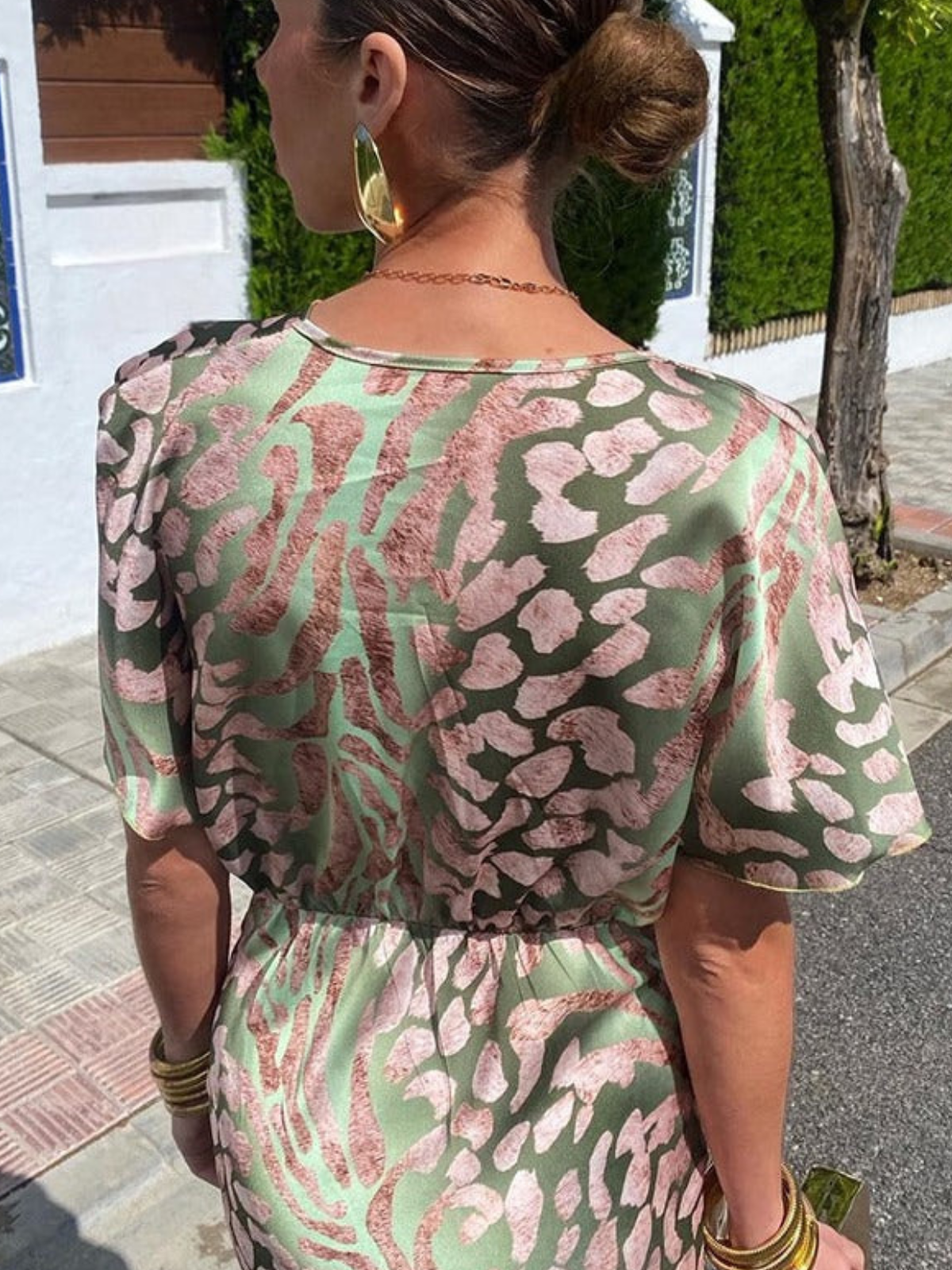 Elegant-Silhouette Floral Dress