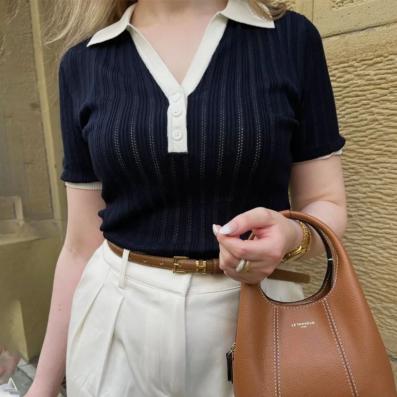 Effortless Elegance Knitted Blouse