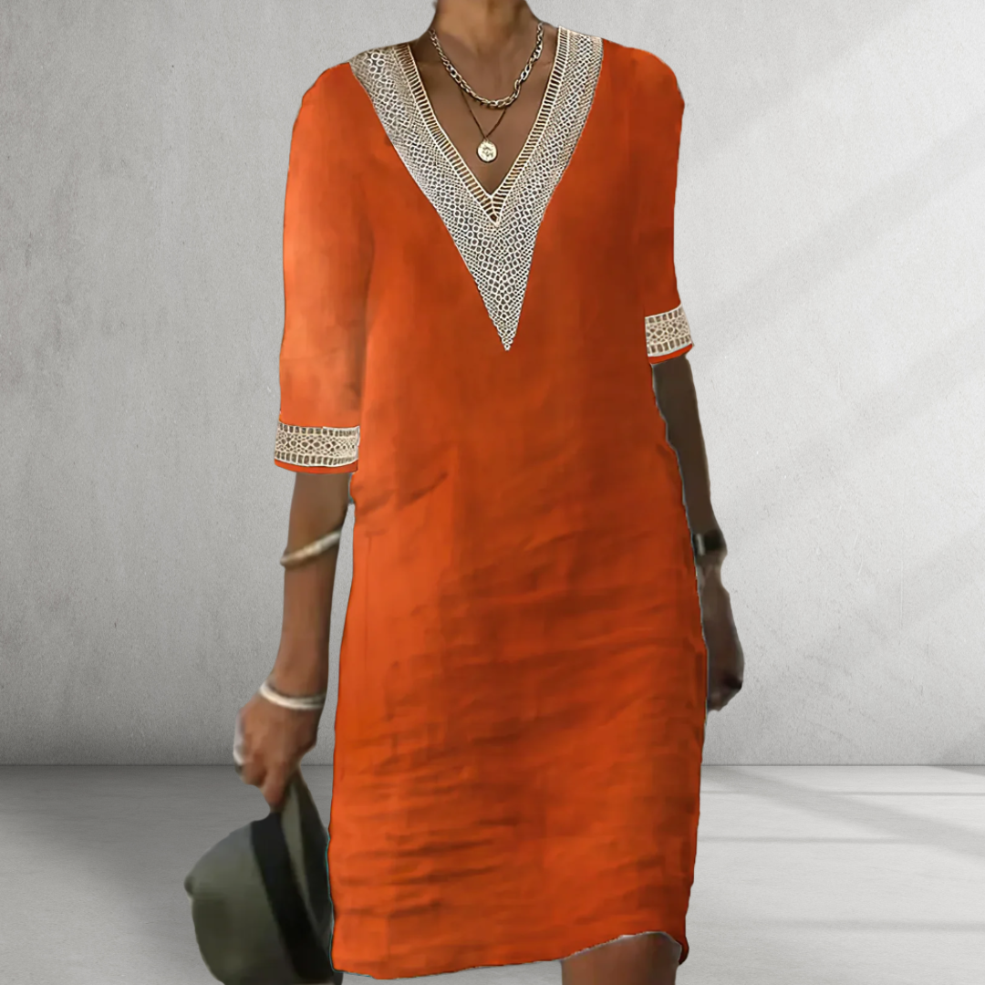 Effortlessly Cool Linen Summer Dress