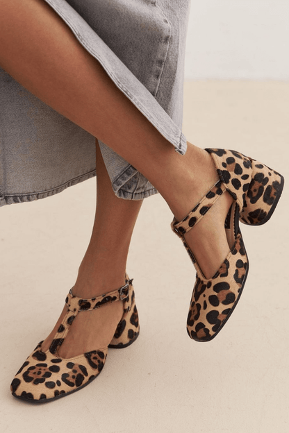 Animalier Comfort T-Strap Shoes