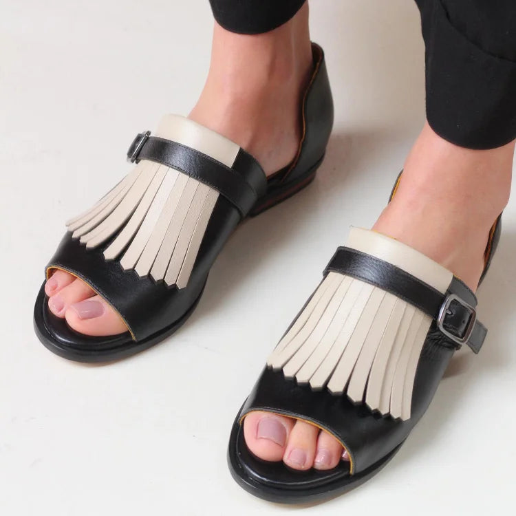 Chic Comfort Fringe Sandals