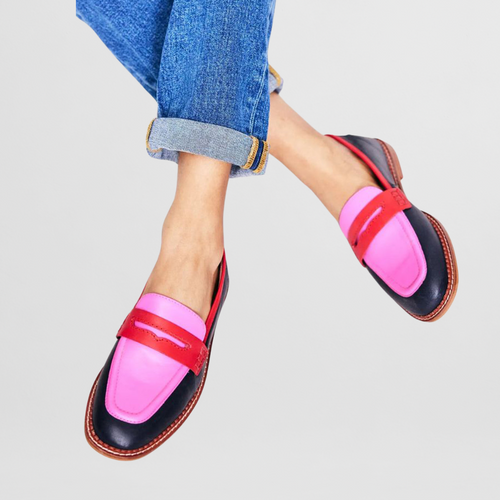 Vividly-Coloured Violet Moccasins