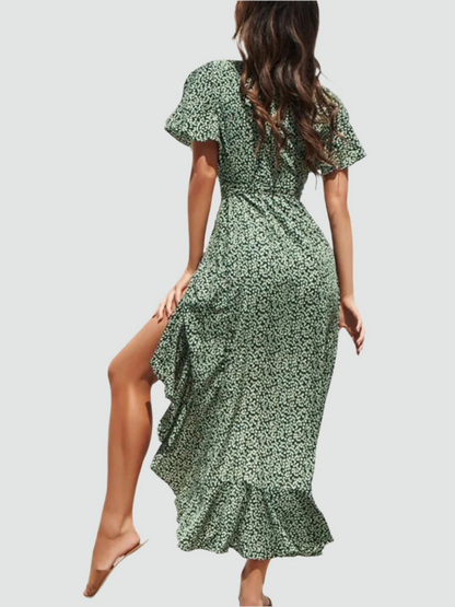 Elegant Boho Floral Summer Dress
