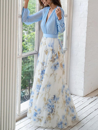 Floral-Vibe Long Dress