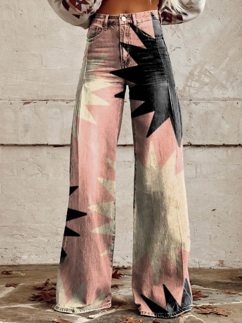 Elegant Pink Wide-Leg Pants