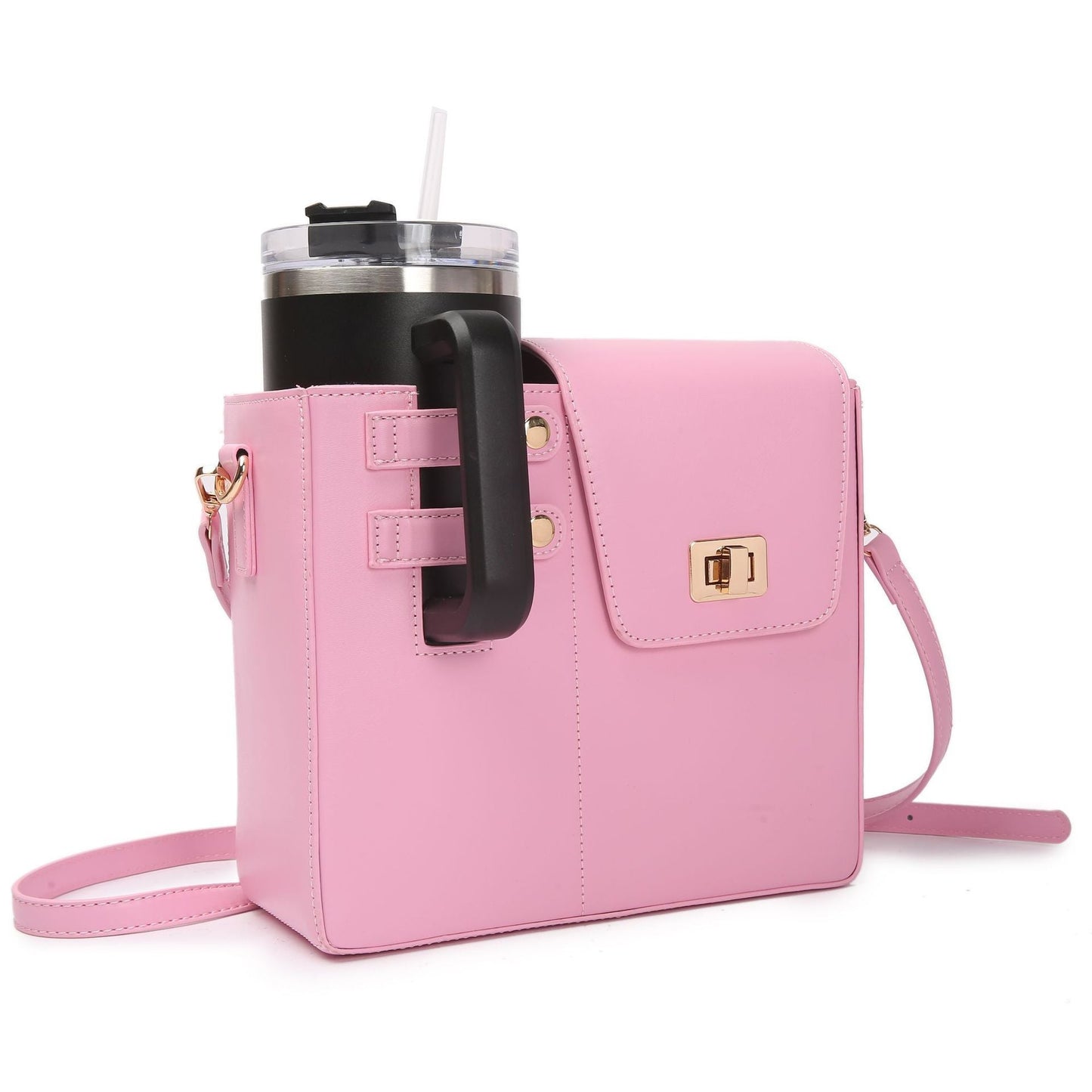 Hands-Free Tumbler Crossbody Bag
