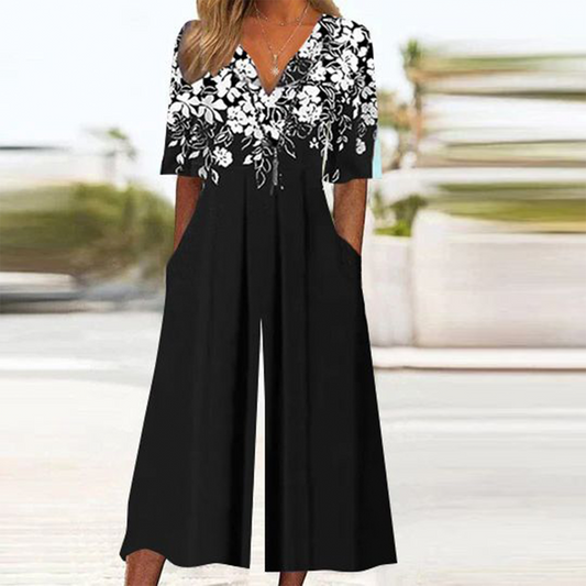 Flattering Floral Jumpsuit