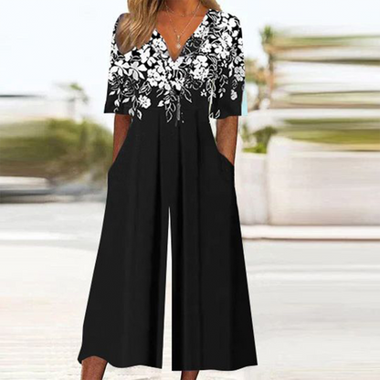 Flattering Floral Jumpsuit
