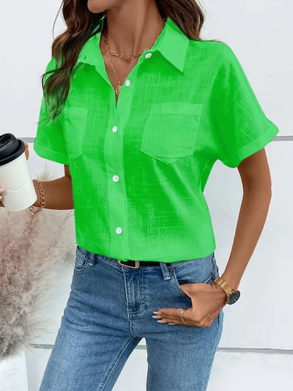 Easy-Care Cotton Blouse