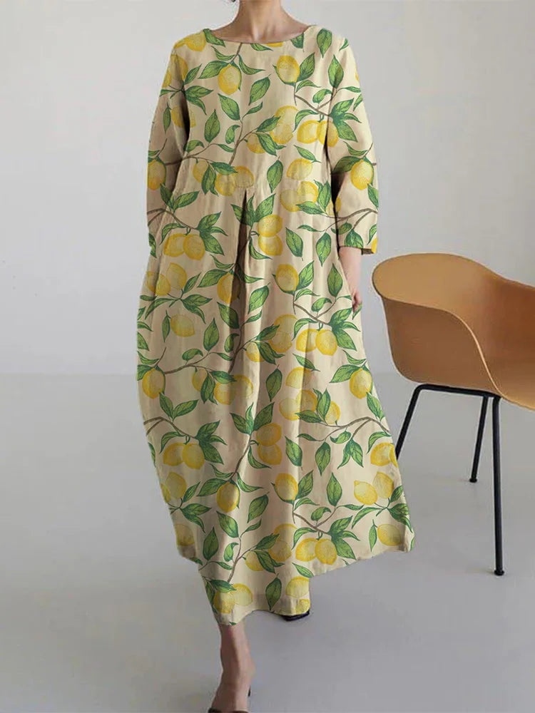 Lemon-Fresh Midi Dress