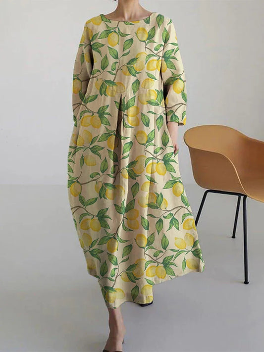 Lemon-Fresh Midi Dress