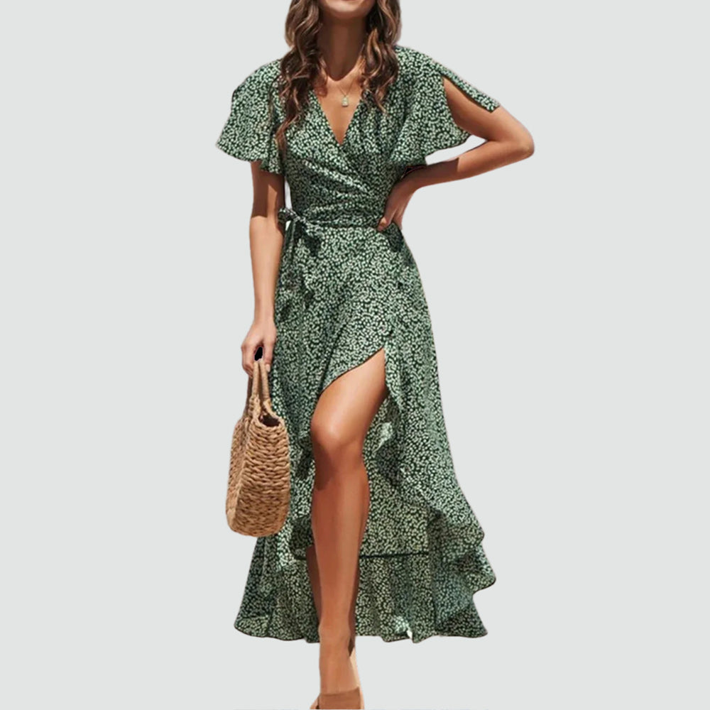 Elegant Boho Floral Summer Dress