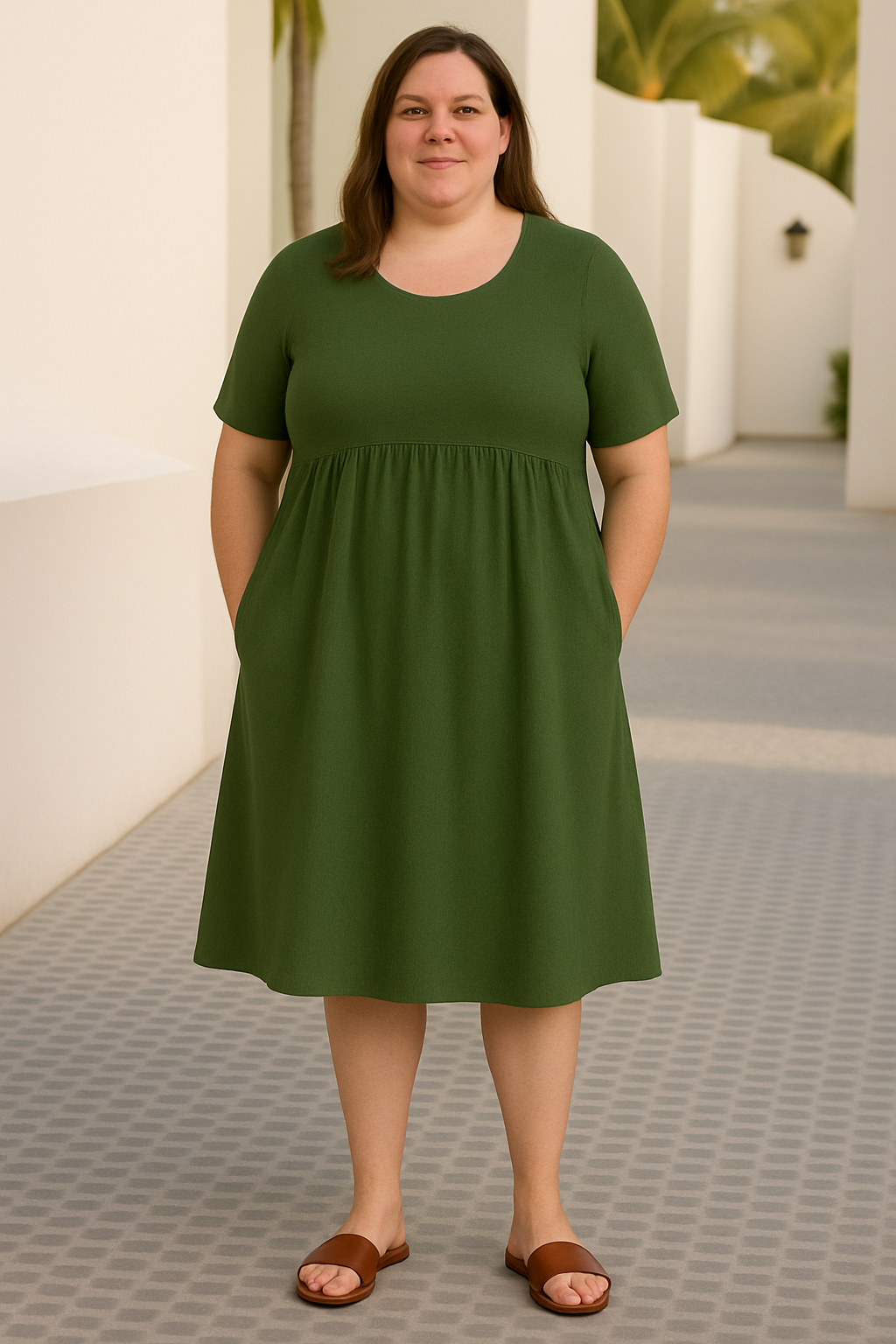 Everyday-Comfort Midi Dress