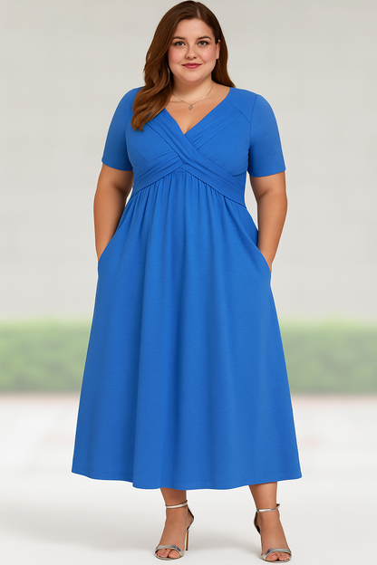 Elegant-Flare Midi Dress