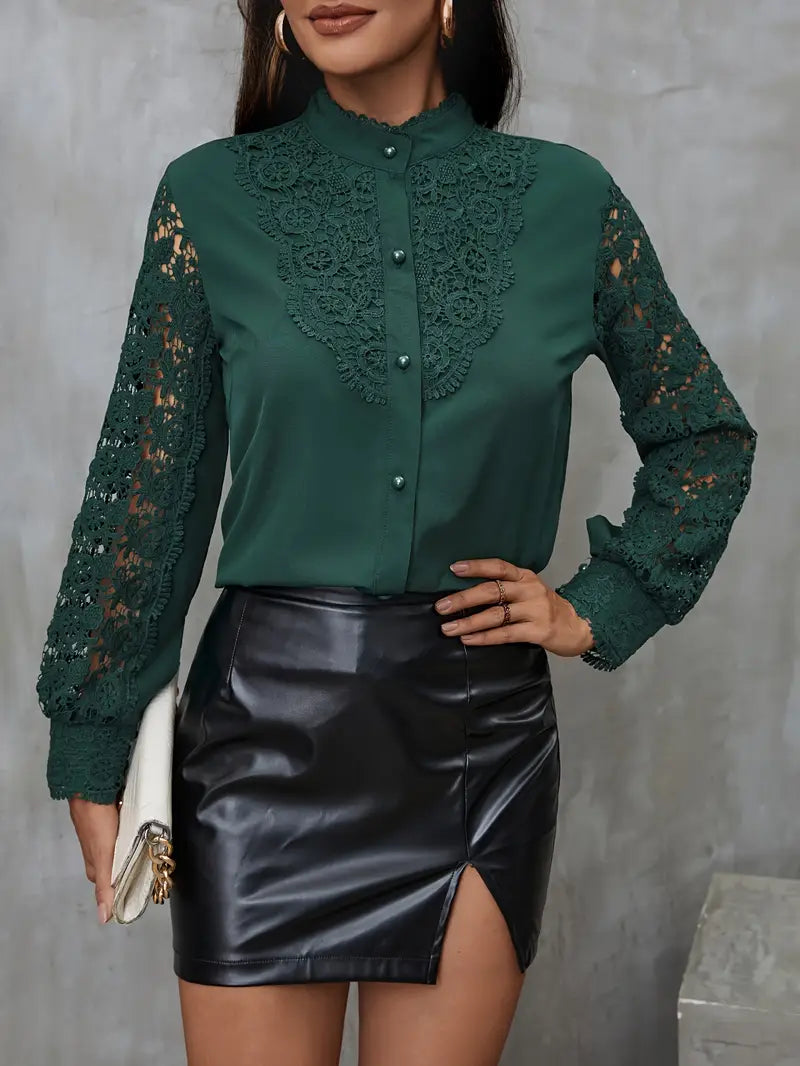 Easy-Care Lace Blouse