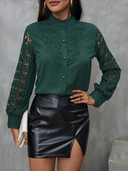 Easy-Care Lace Blouse