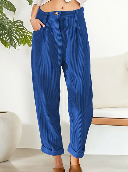 Comfort-Stretch Corduroy Trousers