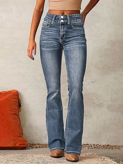 Easy-Care Button Flats