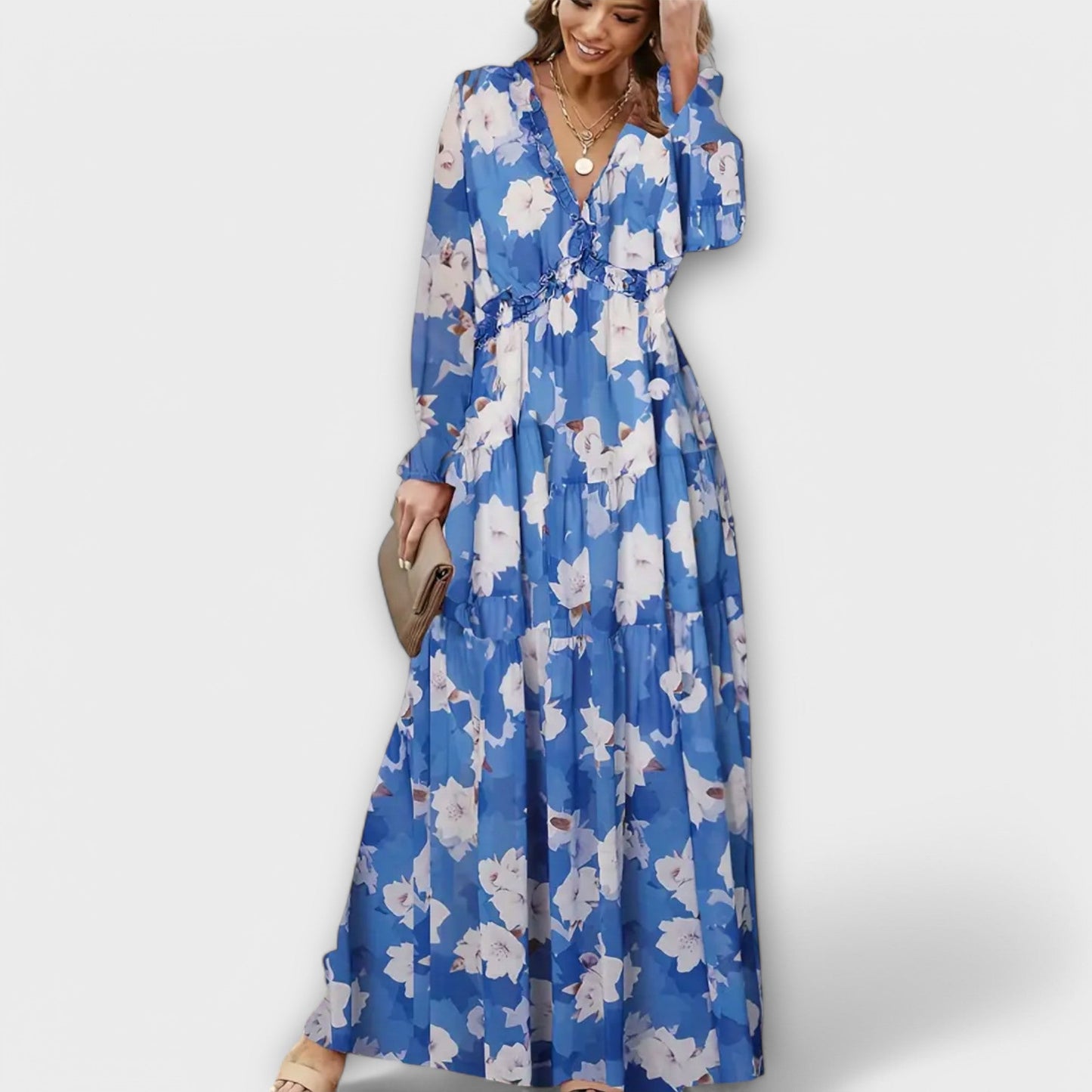 Elegant Floral Maxi Dress