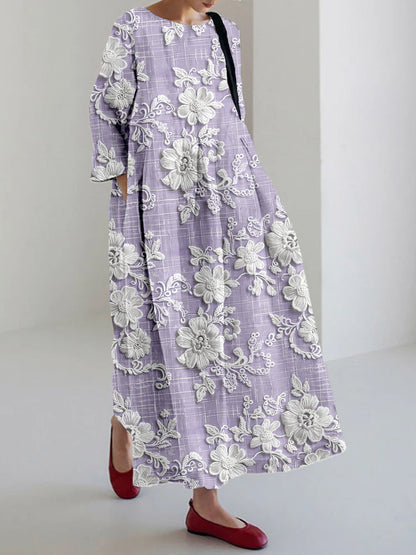 Romantic Floral Maxi for All-Day Comfort