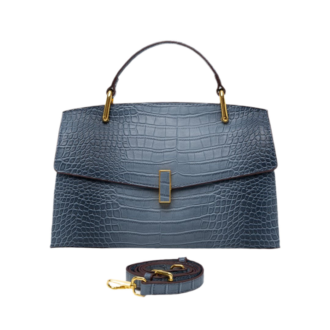 Polished Croc Tote