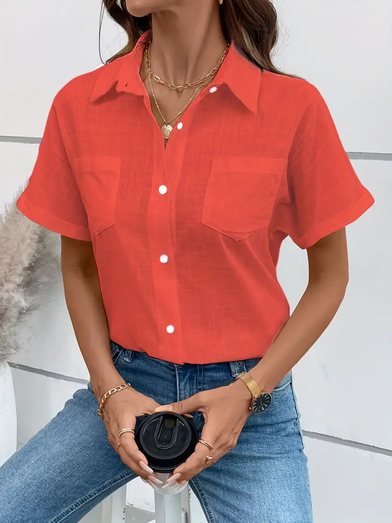 Easy-Care Cotton Blouse