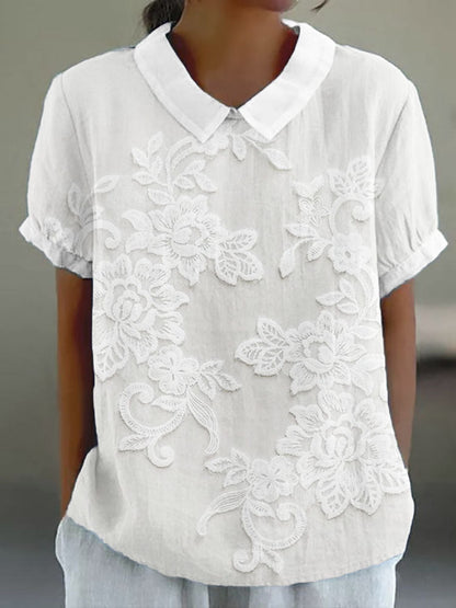 Effortless Floral Elegance Shirt