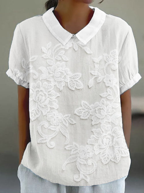 Effortless Floral Elegance Shirt