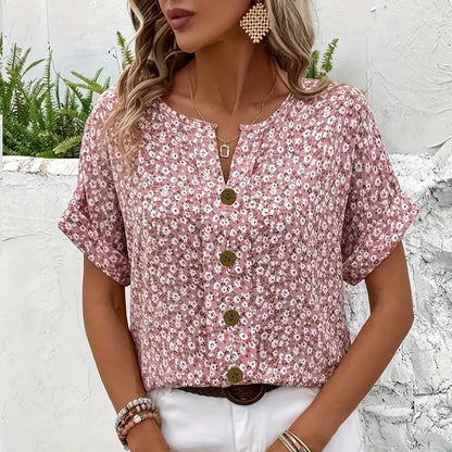 Cooling Floral Blouse
