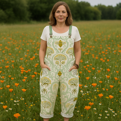 Vintage Floral Cool Jumpsuit