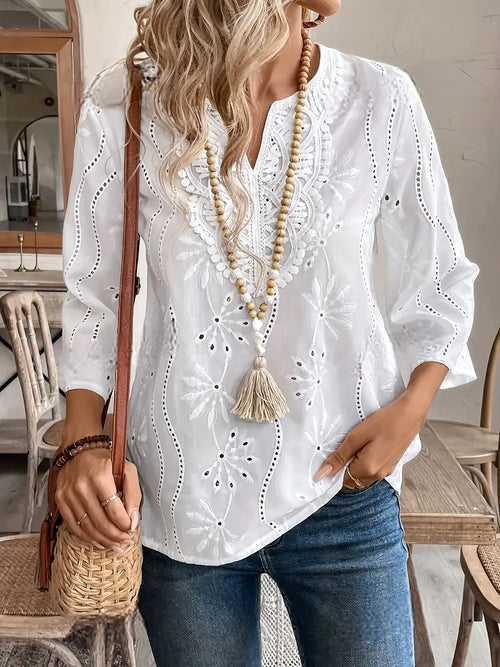 Breathable Floral Blouse