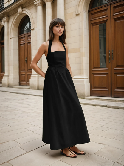 Cooling Halter Maxi Dress