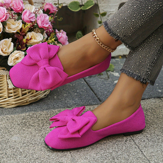 Red Slip-On Flats