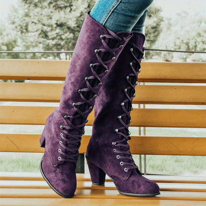 Stability-Boost Knee-High Boots