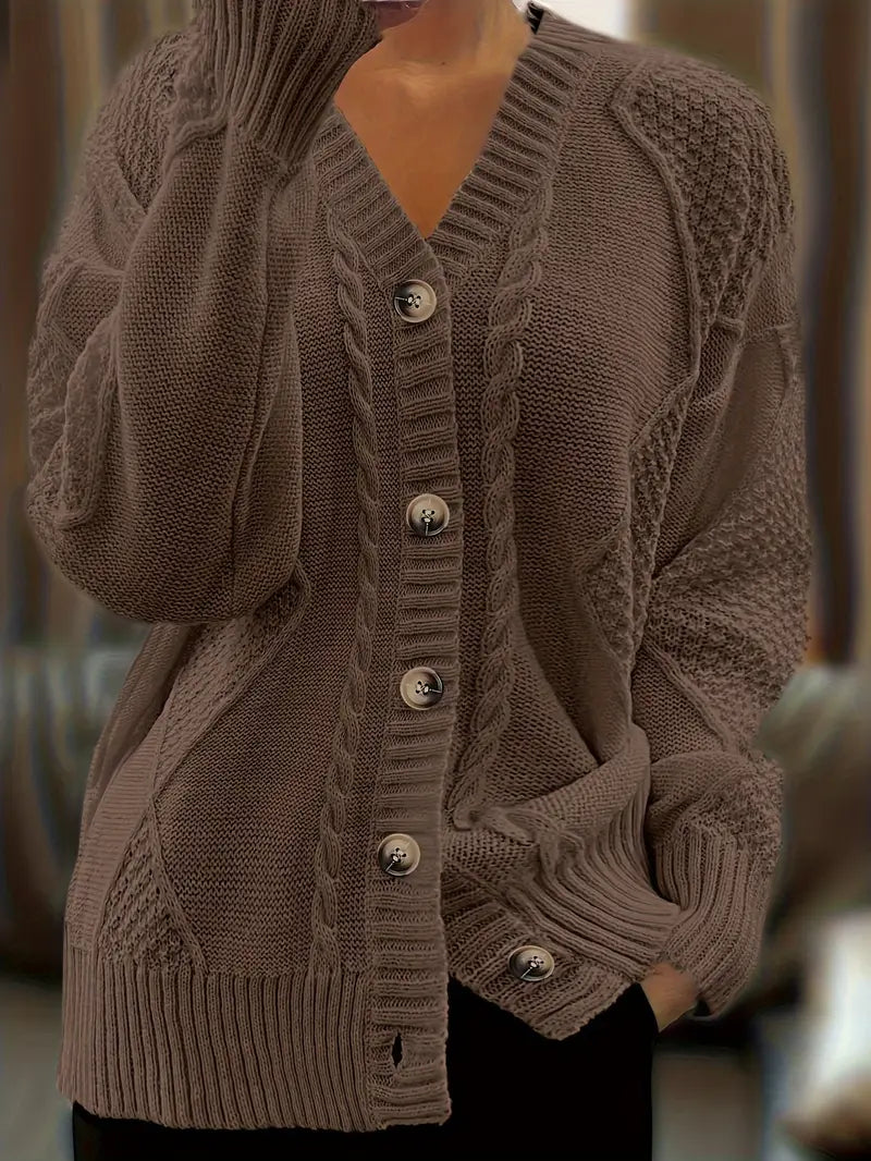 Easy-Care V-Neck Cardigan