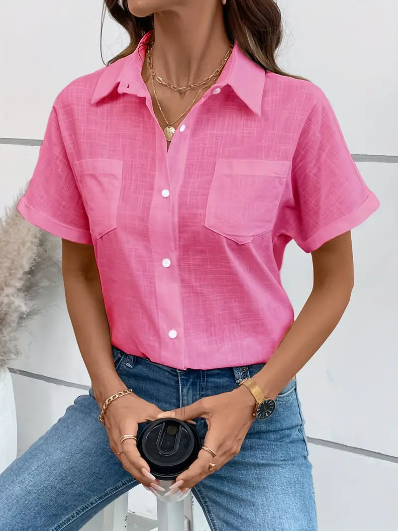 Easy-Care Cotton Blouse