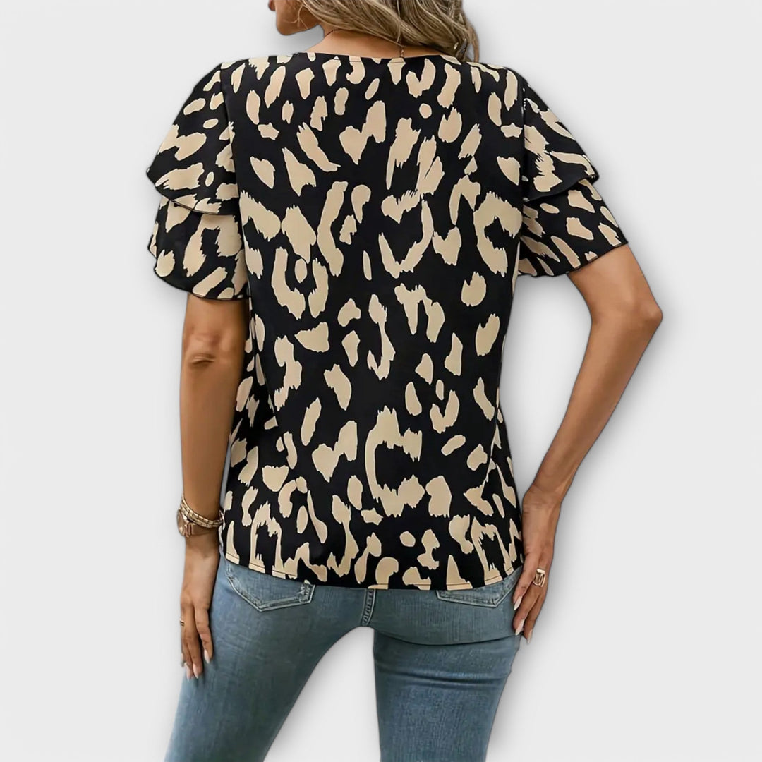 Imaginative-Print Relaxed Blouse