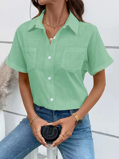 Easy-Care Cotton Blouse