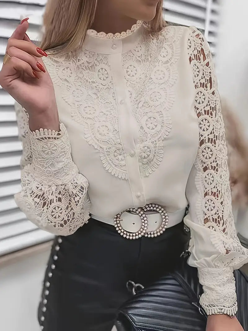 Easy-Care Lace Blouse