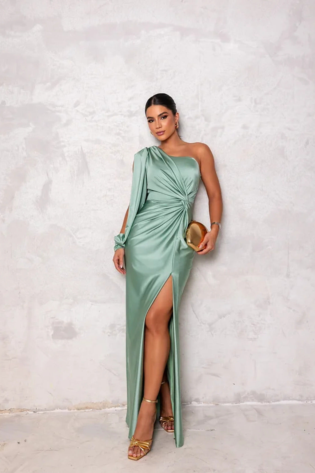 Elegant Satin Maxi for Radiant Nights