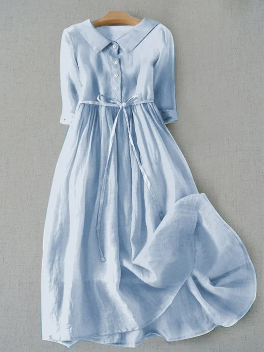 Flattering Waist-Tie Dress