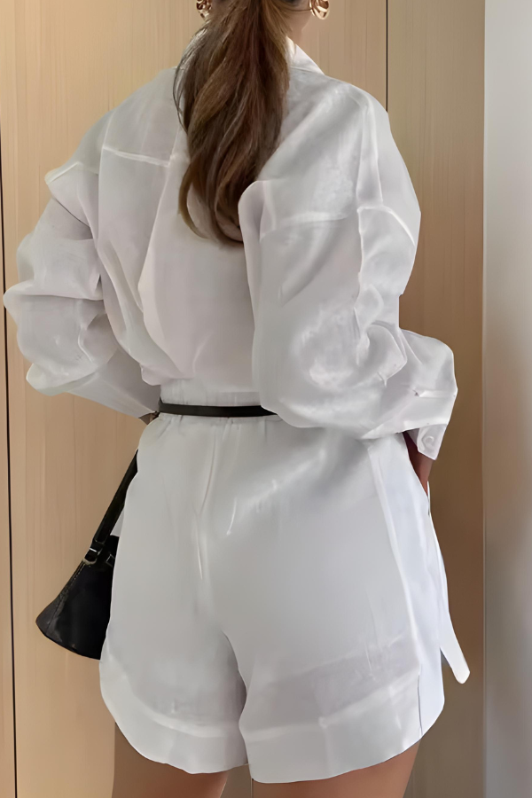 Chic-Cooling Button-Up Set