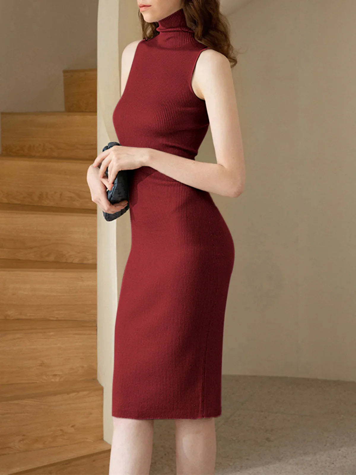 Chic Cozy Turtleneck Dress